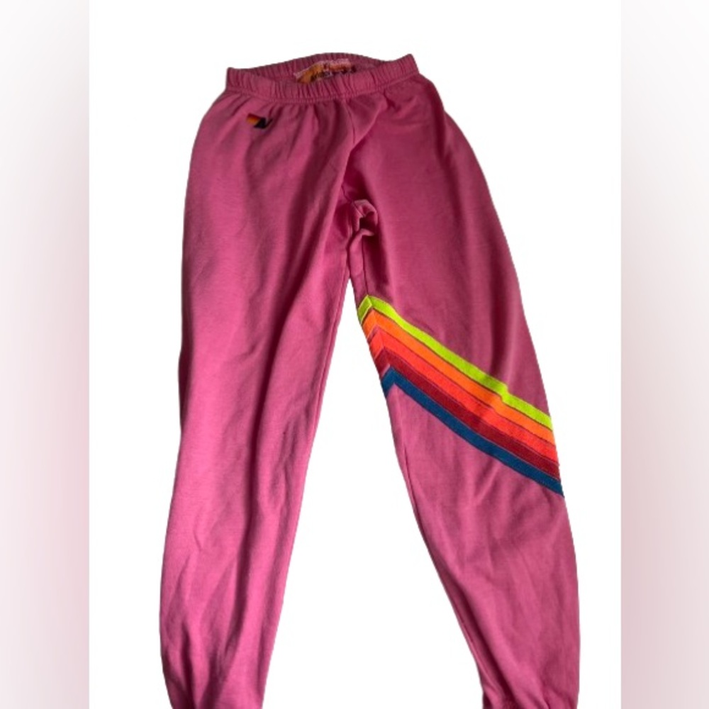 Aviator Nation Chevron Sweatpants (neon)